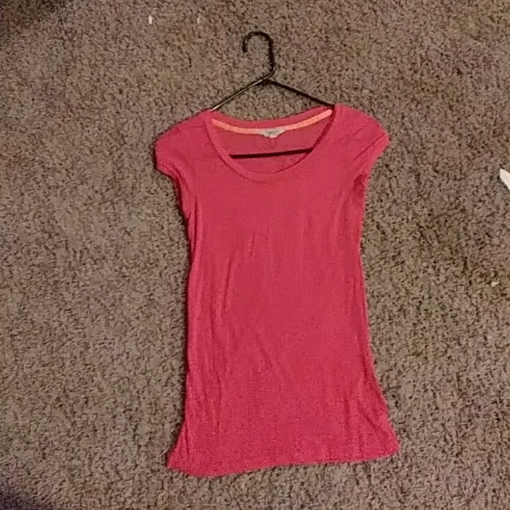 Neon red shirt